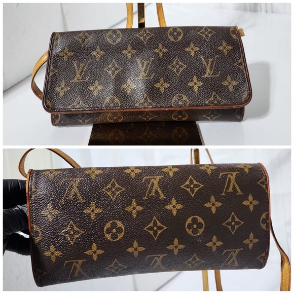 Authentic Louis Vuitton Monogram Twin GM Crossbody Bag Brown - Picture 8 of 14